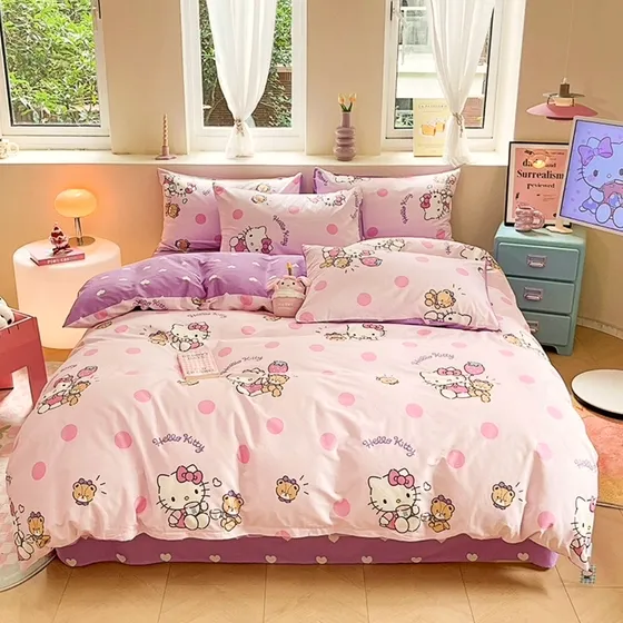 Sabana Y Funda Edredon Juego Sanrio Original