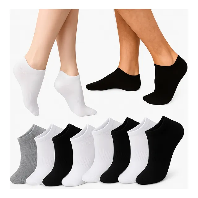 Kit 12 Pares Meia Soquete Cano Curto Unissex  Premium Full