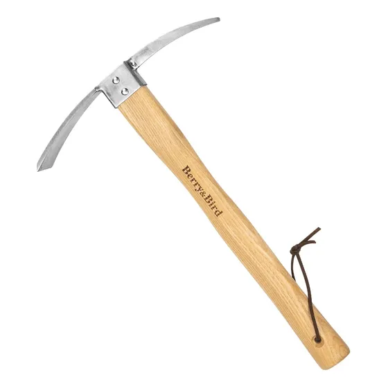 Pico Jardinería Mango Madera, Hoja Inoxidable, 30 Cm