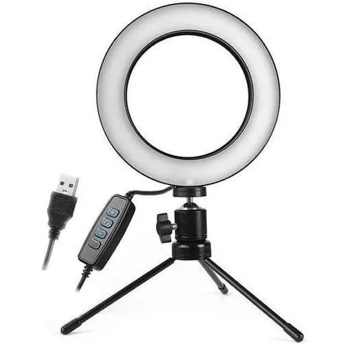 Aro De Luz Led 16cm + Tripode De Mesa, Maquillaje, Fotos !!