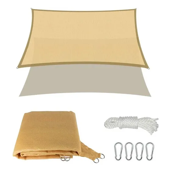 Toldo Vela Sombreadora Malla Sombra 5x5 Rectangular