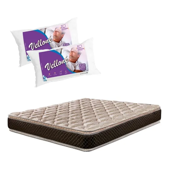 Colchon Cannon Exclusive C/pillow 140x190 + 2 Alm Vellone