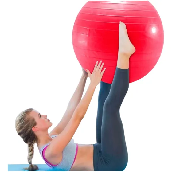 Balón Pilates Yoga Pelota 60cm Bola Pilates Gimnasia Rosada