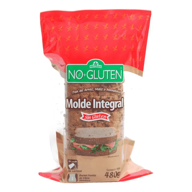 Nutrisa Pan Molde Integral Libre De Gluten 480g