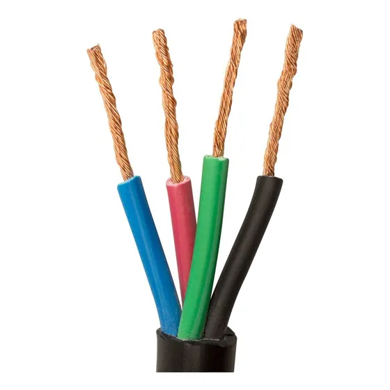 Cabo Flexível Pp Extensão 4x1,0mm Rolo Com 25 Metros Cor Preto 127v/220v