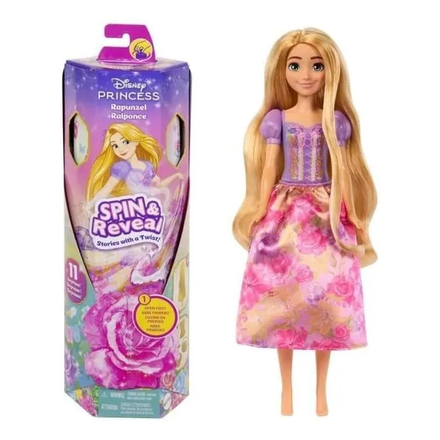 Mattel Disney Princess Rapunzel - Spin & Reveal 11 Sorpresas