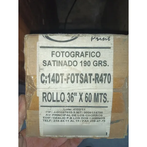Papel Fotografico Impresoras Plotters Rollo 36 X60mts 190gr