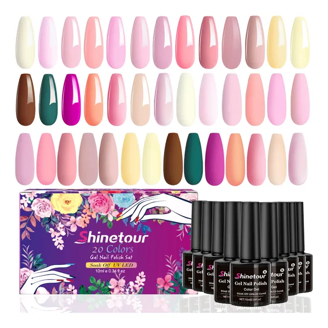 20 Colores Esmaltes Para Uñas Uv Gele Esmalte Semipermanente