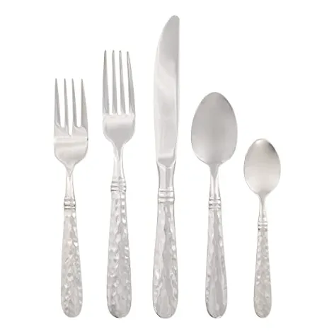 Cubertería Italiana Martillada 18/10 De La Colección Vietri
