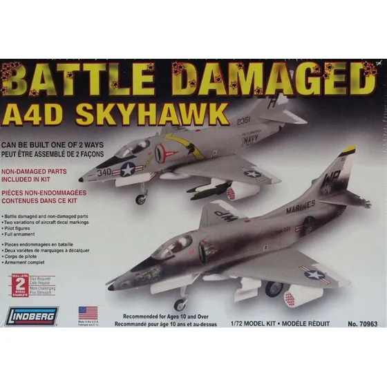 Kit Modelo Plastico 1:72 Dañado Batalla A4d A-4 Skyhawk