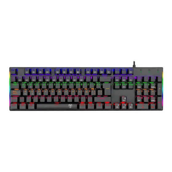 Teclado Gamer Mecanico T-dagger Naxos Rainbow Outemu Red