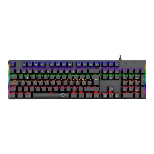 Teclado Gamer Mecanico T-dagger Naxos Rainbow Outemu Red