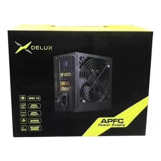 Fuente De Poder Delux Certificada Apfc 500w Otiesca