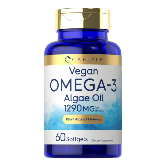Suplemento Carlyle Vegan Omega 3 1290 Mg 60 Cápsulas Blandas