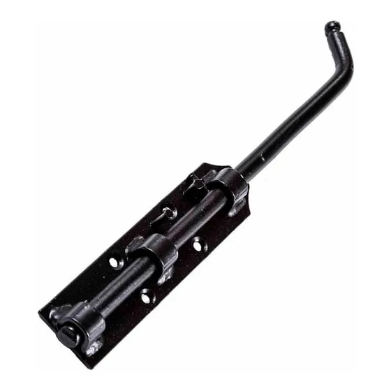 Herraje Pasador De Piso 15cm Planchuela De 32x3mm Negro