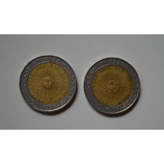 Moneda 1 Peso Año 1995 Error Provingias