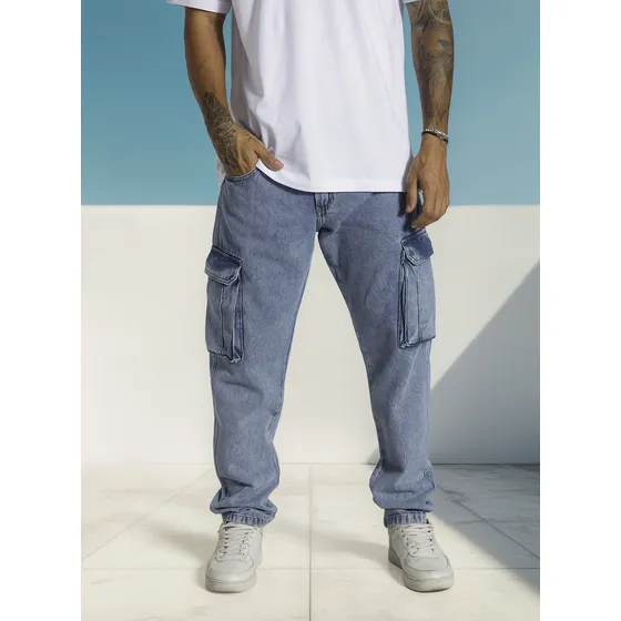 Jean Cargo Mom Bosch Tukson Para Hombre - Estilo Y Comodidad