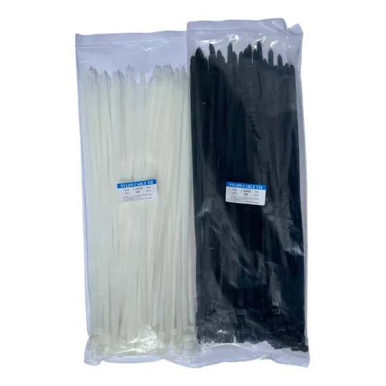 Tirrap Amarre Plástico 7.6 X 400 Mm Blanco Y Negro