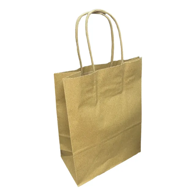 Bolsa Papel Manilla 16x21x8 Cm (12 Unidades)