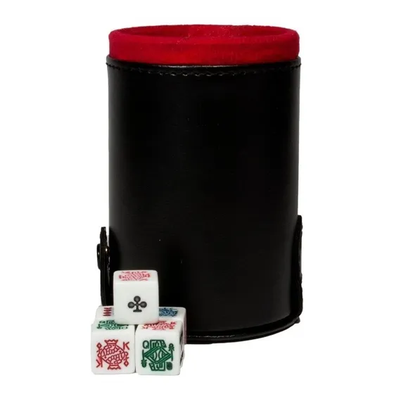 Cubilete Con Portadados 5 Dados Poker. 4 Colores Disponibles