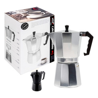 Cafetera Italiana De Aluminio Espresso Fuego Directo 6 Tazas Cafetera Italiana De Aluminio Espresso Fuego Directo 6 Tazas