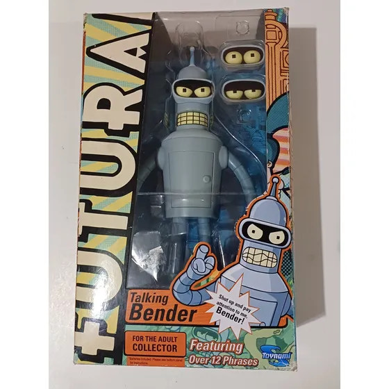 Boneco Action Figure Bender Futurama Grande Antigo