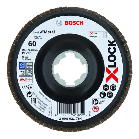 Disco Flap 7  X 7/8  X571 Best G60 Bosch 2608606738