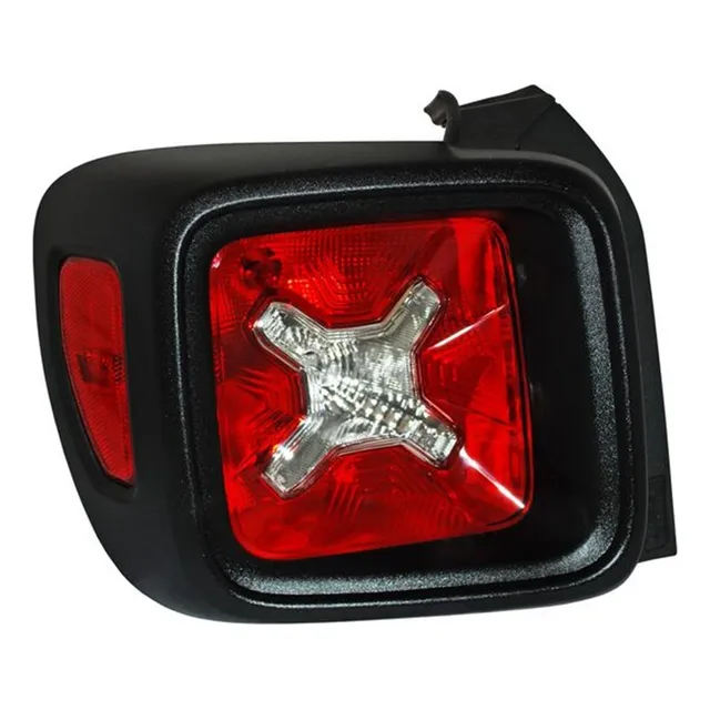 Calavera Para Jeep Renegade 2017 - 2022 Leds Bisel Negro Izq