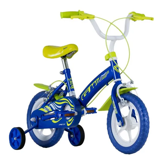 Bicicleta Rin 12 Bugs Gw Con Auxiliares Niños Niñas Liviana Color Azul Tamaño Del Marco 12