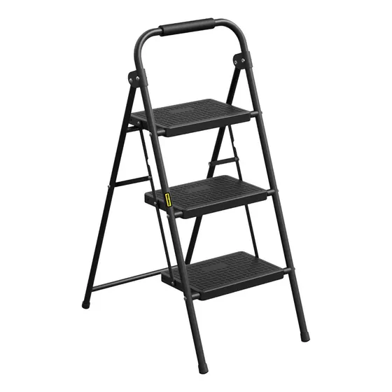 Escalera de acero aleado plástico tijera Casatua 3 STEPS LADDER negro