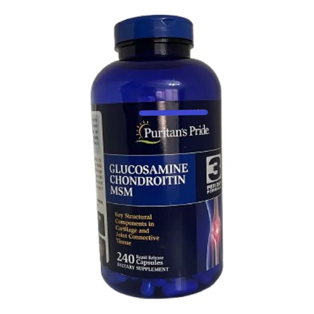 Glucosamine Chondroitin Msm 240caps Puritan´s Pride Sin Sabor