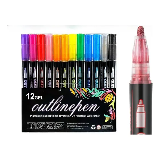 - Lápiz For Colorear Con Luz De Graffiti (12 Colores)