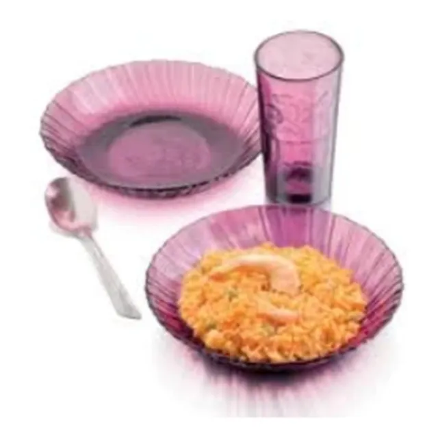 Vajilla De 12 Piezas Crisa - Plato Vaso Y Cuchara