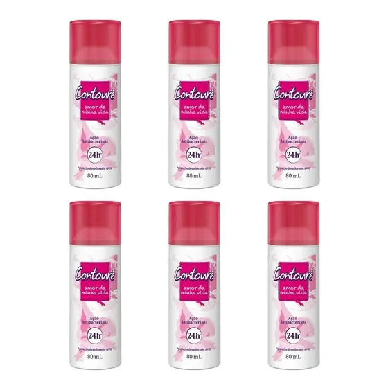 Desodorante Spray Contoure 80ml Amor Da Minha Vida - 6un