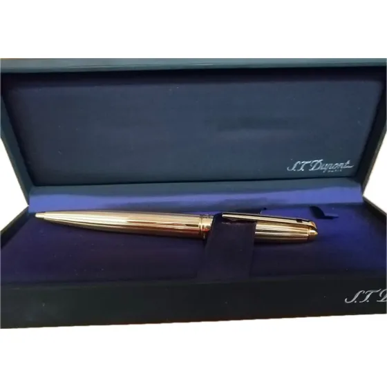 Pluma S.t. Dupont Paris Acabado En Oro, Nueva