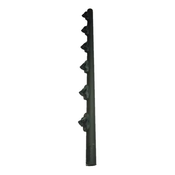 Tubo Para Cerco Electrico De 6 Lineas De Paso Con Aisladores