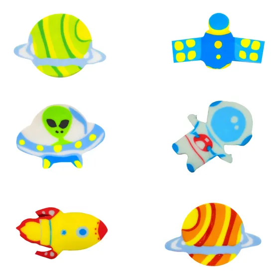 Pack X48 Gomas De Borrar Con Formas Diseños Varios Colores.