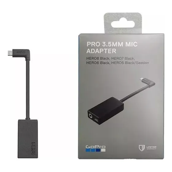 Adaptador Microfone 3.5mm Gopro Hero 5 6 7 8 9 10 11 12 13