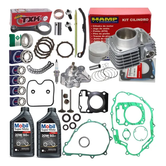 Kit Motor Titan 150 Fan Original Hamp Biela Txk Rolamentos