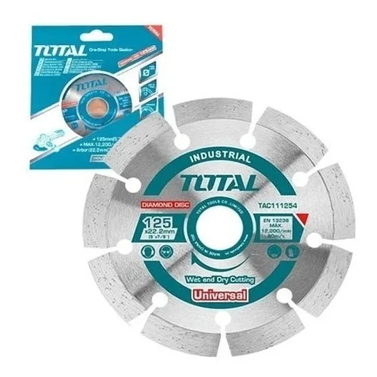 Disco Diamantado Segmentado 5 125mm Concreto Tac111254