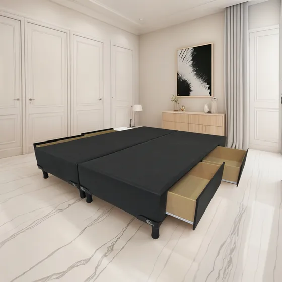Cama Sommier King Size 4 Cajones 200 X 200 Entrega Sin Cargo