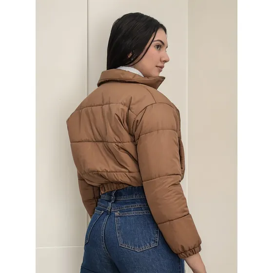 Casaca De Mujer En Pufer  Modelo Bomber