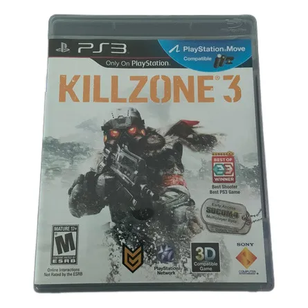 Jogo Ps Move Killzone 3 Mídia Física Ps3 Original Coleção