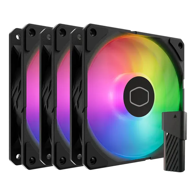 KIT DE 3 VENTILADORES SICKLEFLOW EDGE 120 ARGB PWM 2500 RPM