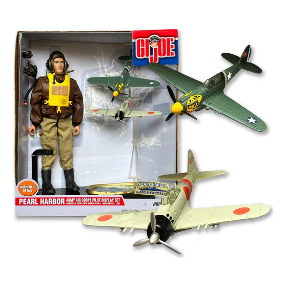 Gi Joe, Pearl Harbor Army Air Corps Pilot Display Set, 2000