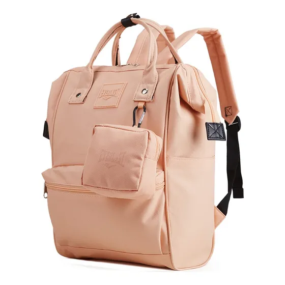 Mochila Everlast Boca De Pez Urbana Con Monedero 22331 Color Rosa Claro Diseño De La Tela Lisa