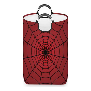 Spiders Red Laundry Hamper, Gran Canasta De Almacenamiento Spiders Red Laundry Hamper, Gran Canasta De Almacenamiento