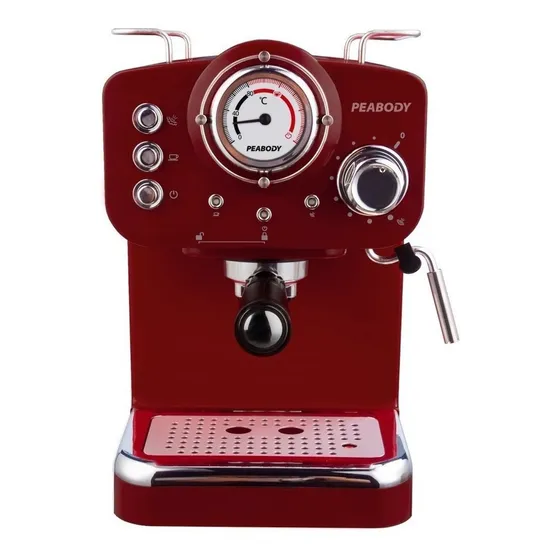 Cafetera Peabody Pe-ce5003r Automática Roja Expreso