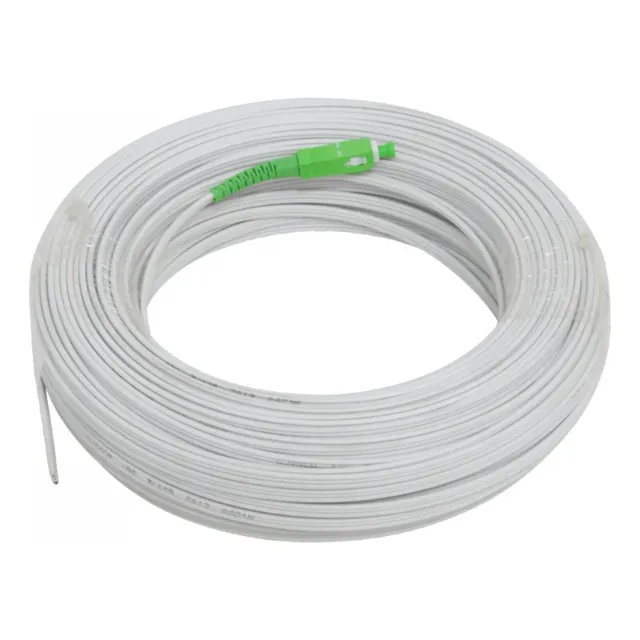 Blanco Drop-port 50mt Sc/apc Monomodo Sm Sx Pigtail Cable Fi