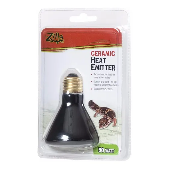 Zilla Bombillo De Calor De Cerámica 50 Watt, Reptiles